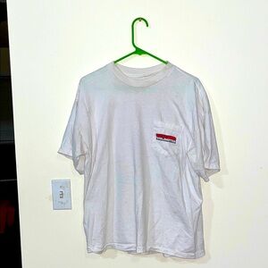 Vintage 90’s Marlboro Unlimited Railroad map front pocket Tee-shirt.